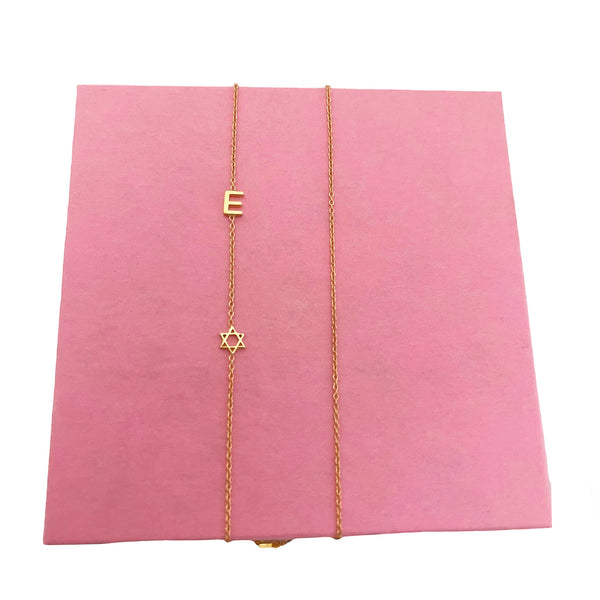 The Meghan Mini Initial Necklace - Choose 3 Initials – The Right Hand Gal