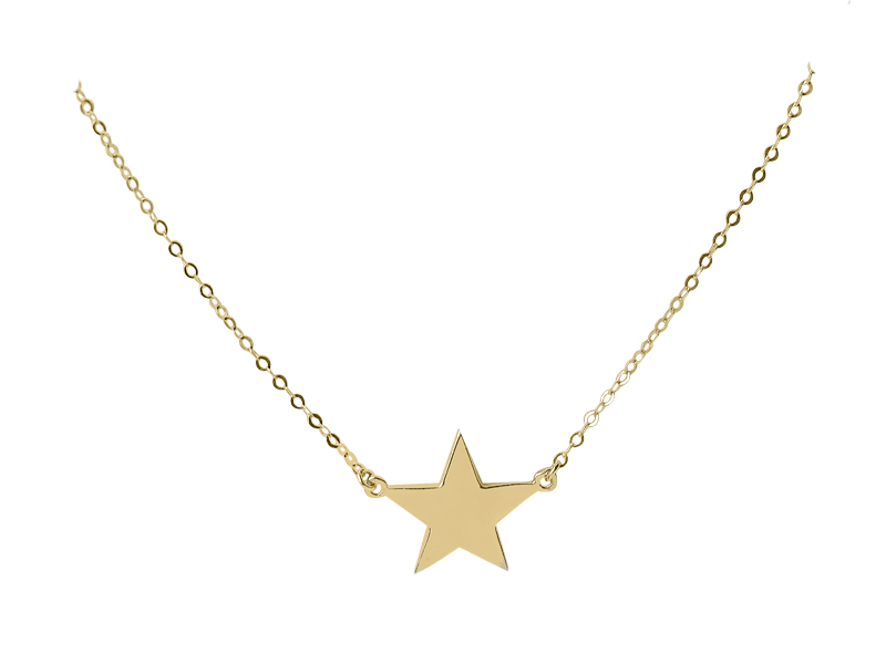 You're a Star Necklace - Solid Yellow, White or Pink Gold