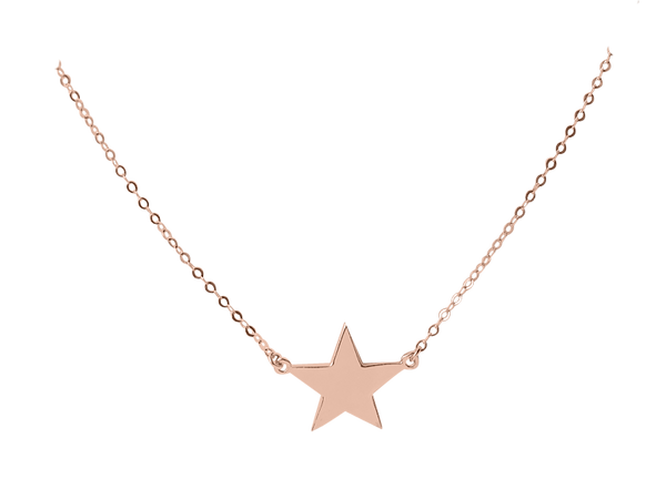Pink star necklace store