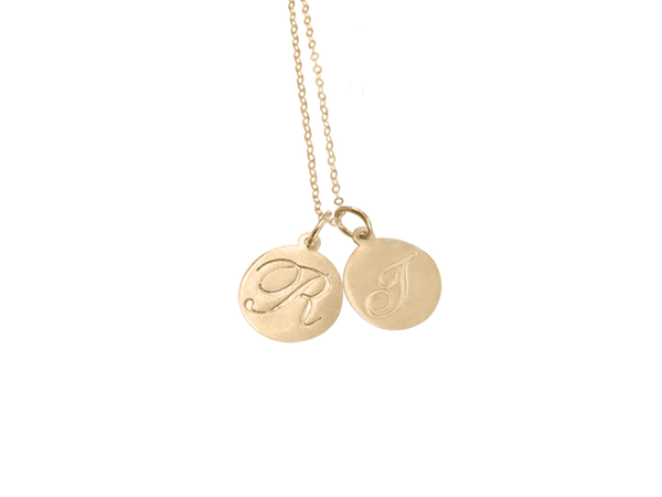 Gold initial disc new arrivals