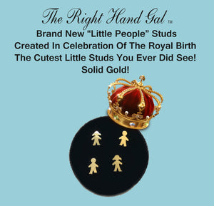 Little People Studs - Solid Gold
