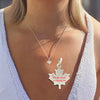 Maple Leaf Charm or Necklace in Sterling Silver