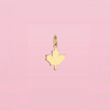 Maple Leaf Charm or Necklace Solid Gold