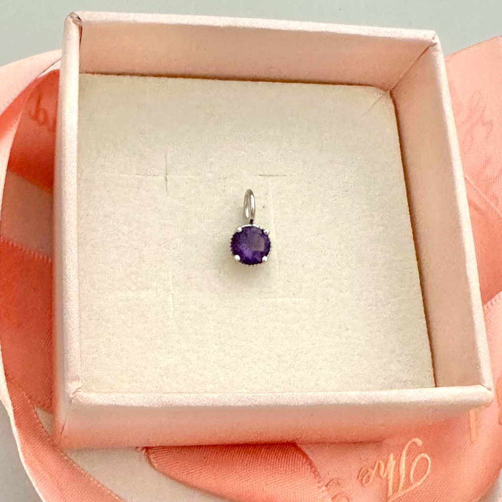 Purple Amethyst Charm