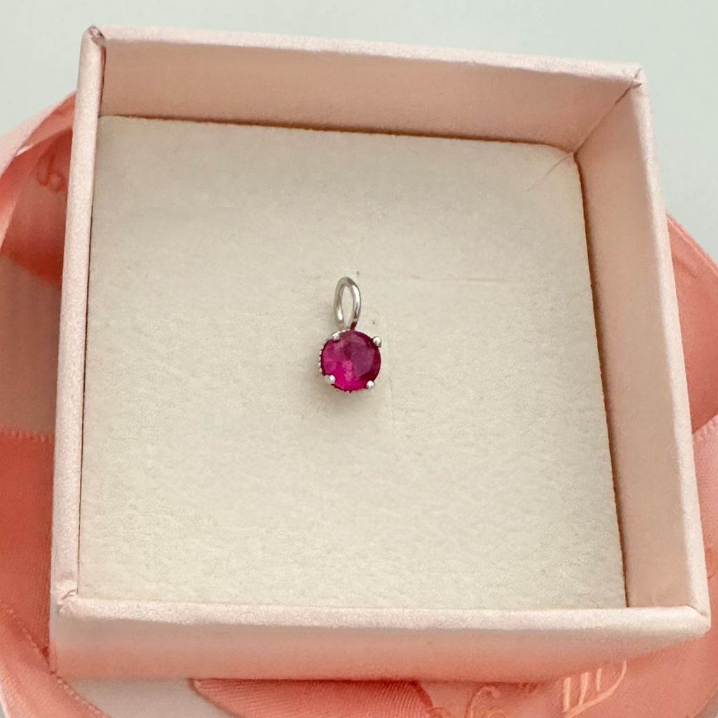 Ruby Gemstone Charm