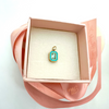 Enamel Rectangle Charm-Ocean Blue