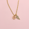Enamel Heart Charm - Baby Pink