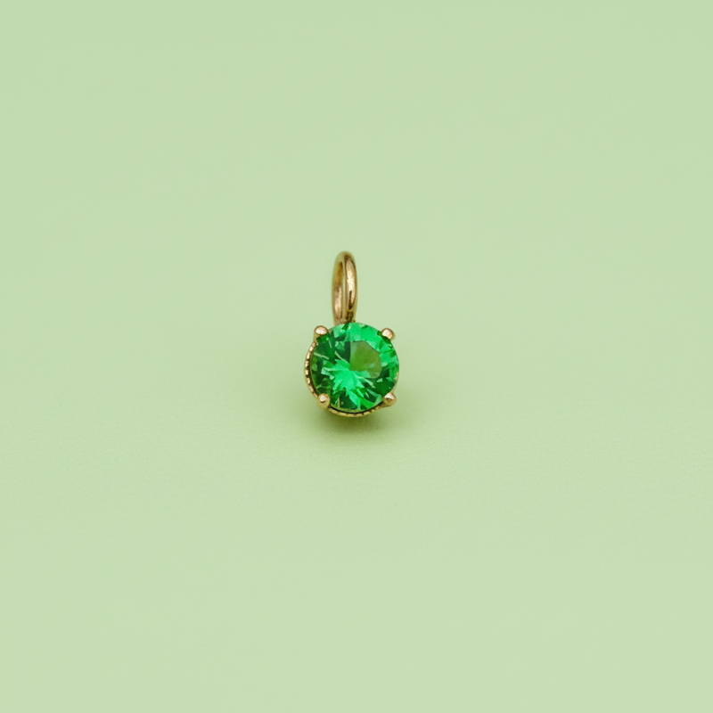 Green Emerald Charm