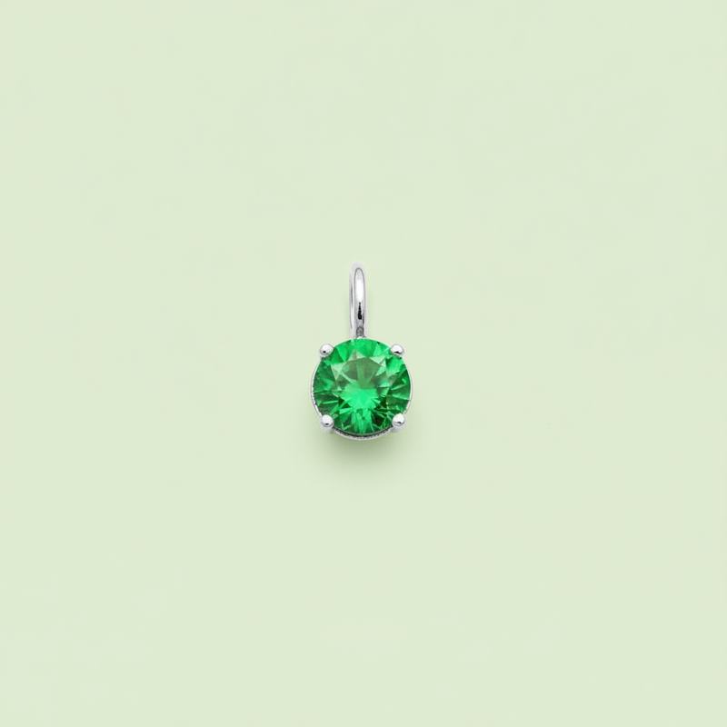 Green Emerald Charm