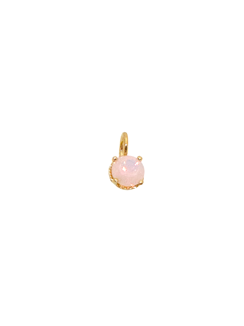 Pink Opal Gemstone Charm