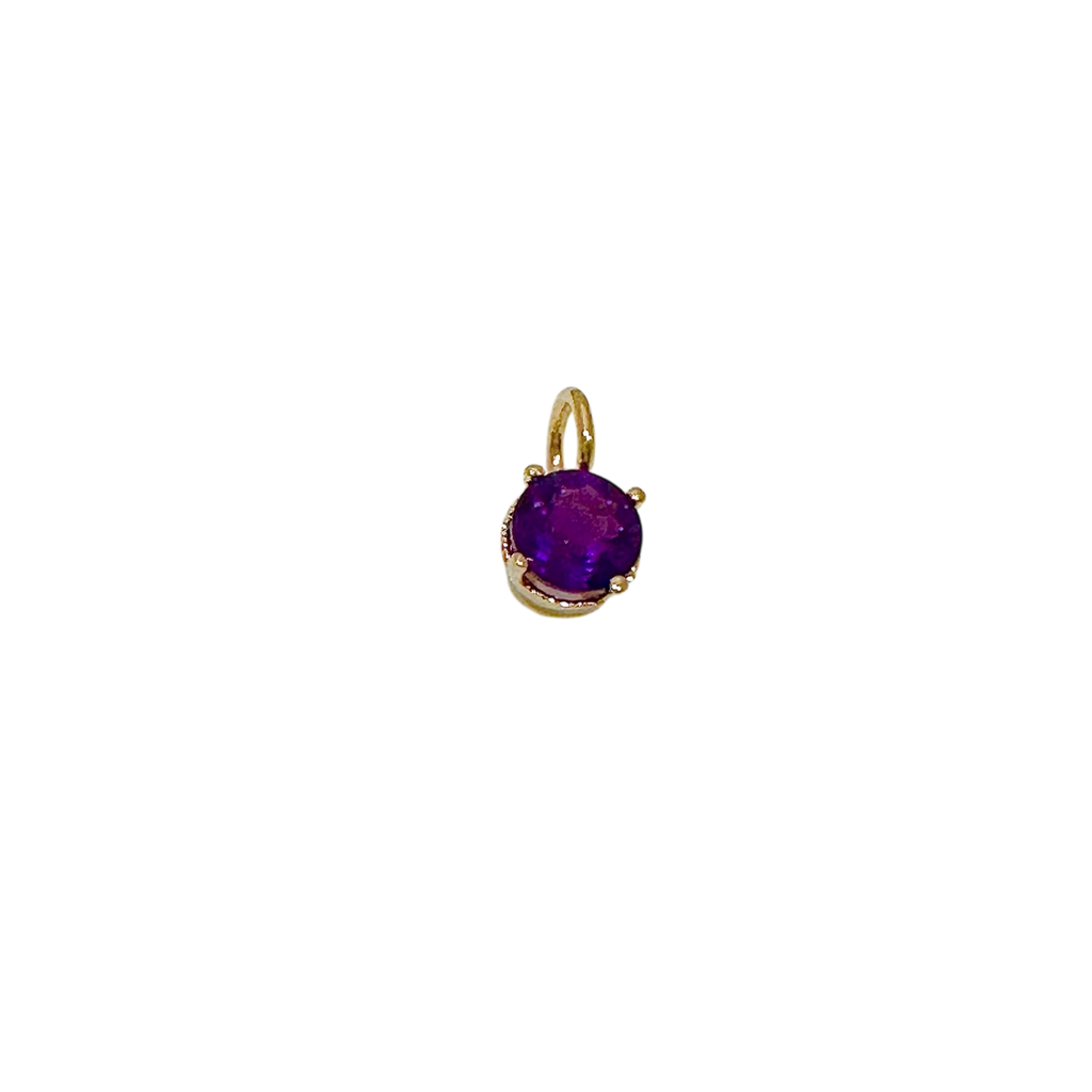 Purple Amethyst Charm