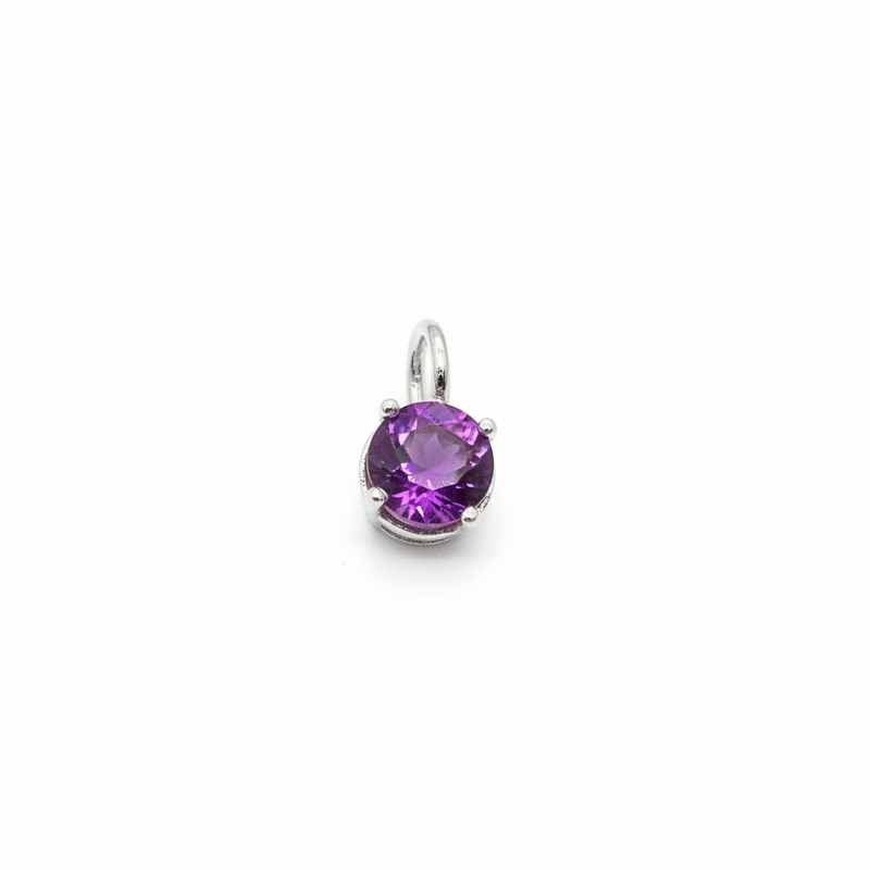 Purple Amethyst Charm