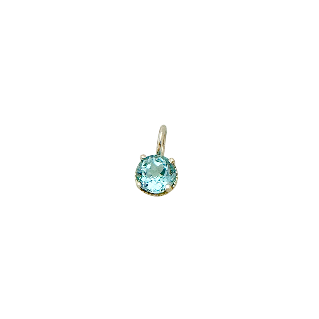 Baby Blue Topaz Charm