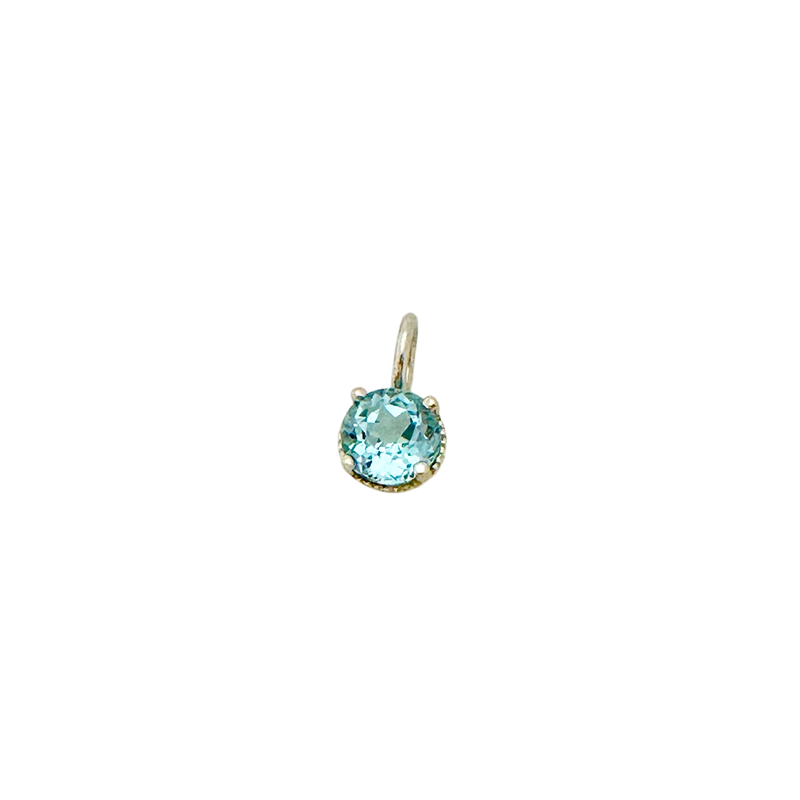 Baby Blue Topaz Charm