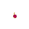 Raspberry Ruby Gemstone Charm