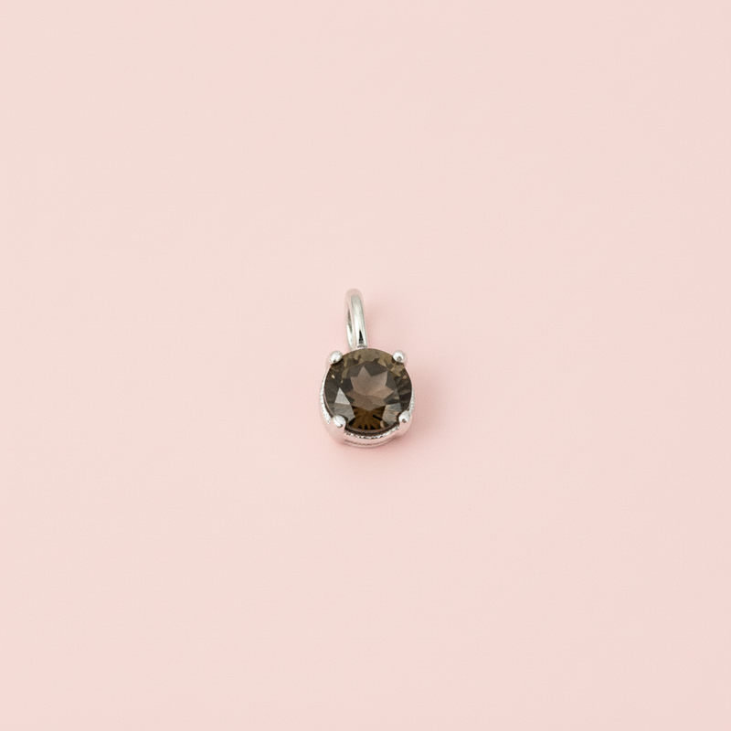 Smoky Topaz Charm 