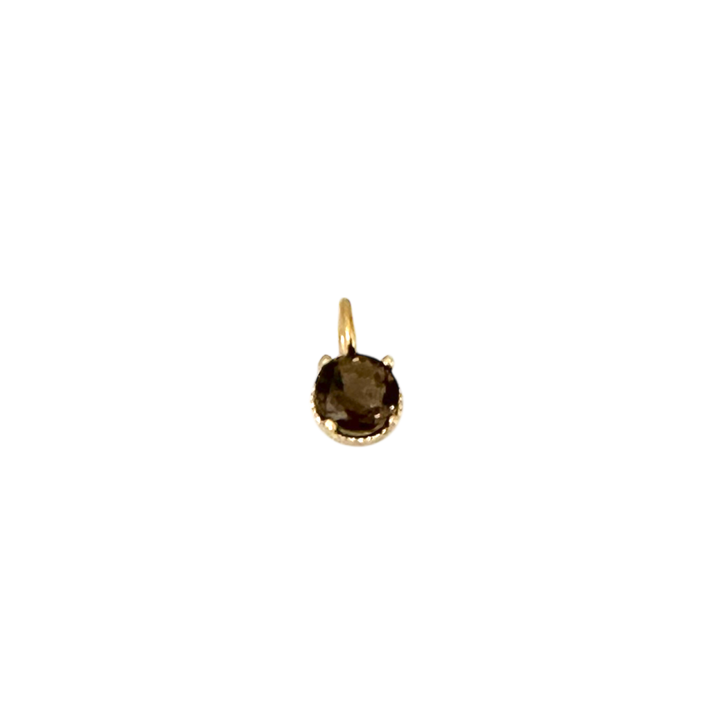 Smoky Topaz Charm 