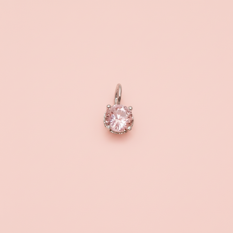 Pink Amethyst Charm