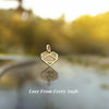 Love From Every Angle Heart Charm
