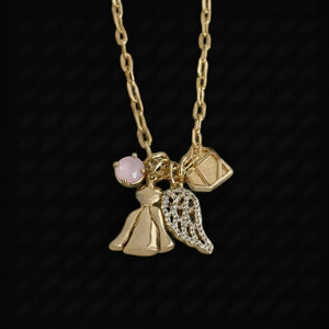 The Limitless Necklace by Max Alexander — Wing, Heart & Dress