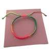 Macrame Fun Hand Dyed Bracelets with Sterling Silver Ball Closures