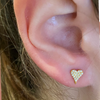 Mini clous d'oreilles coeur topaze