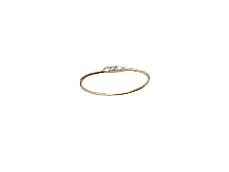3 Tiny Wishes Diamond Stack - Solid Gold