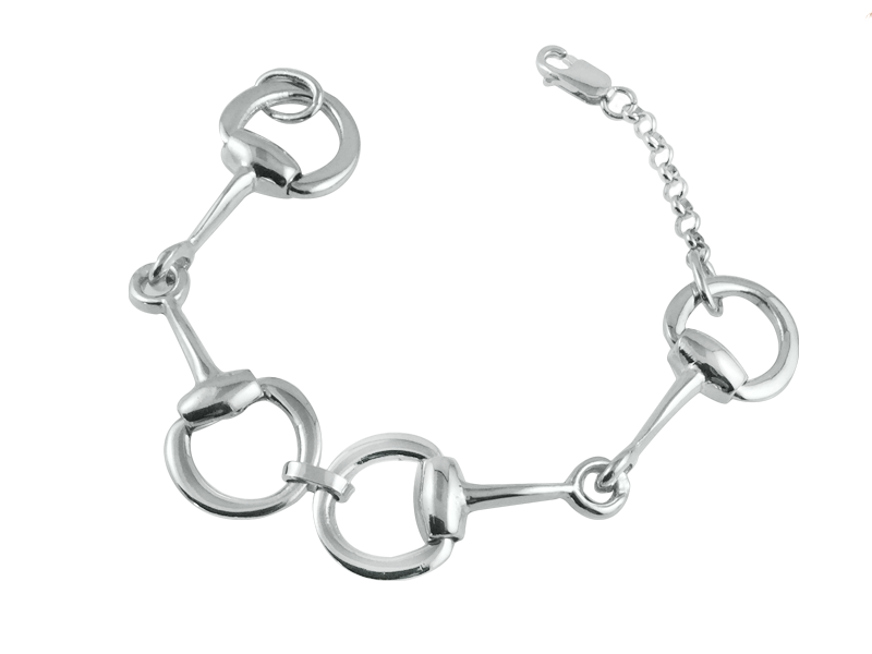 HorseBit Link Bracelet- Sterling Silver