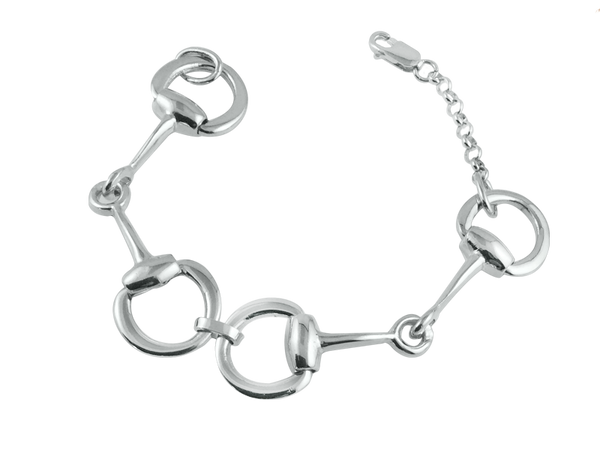 Snaffle Bit Bracelet Sterling Silver - Lisa Welch Designs
