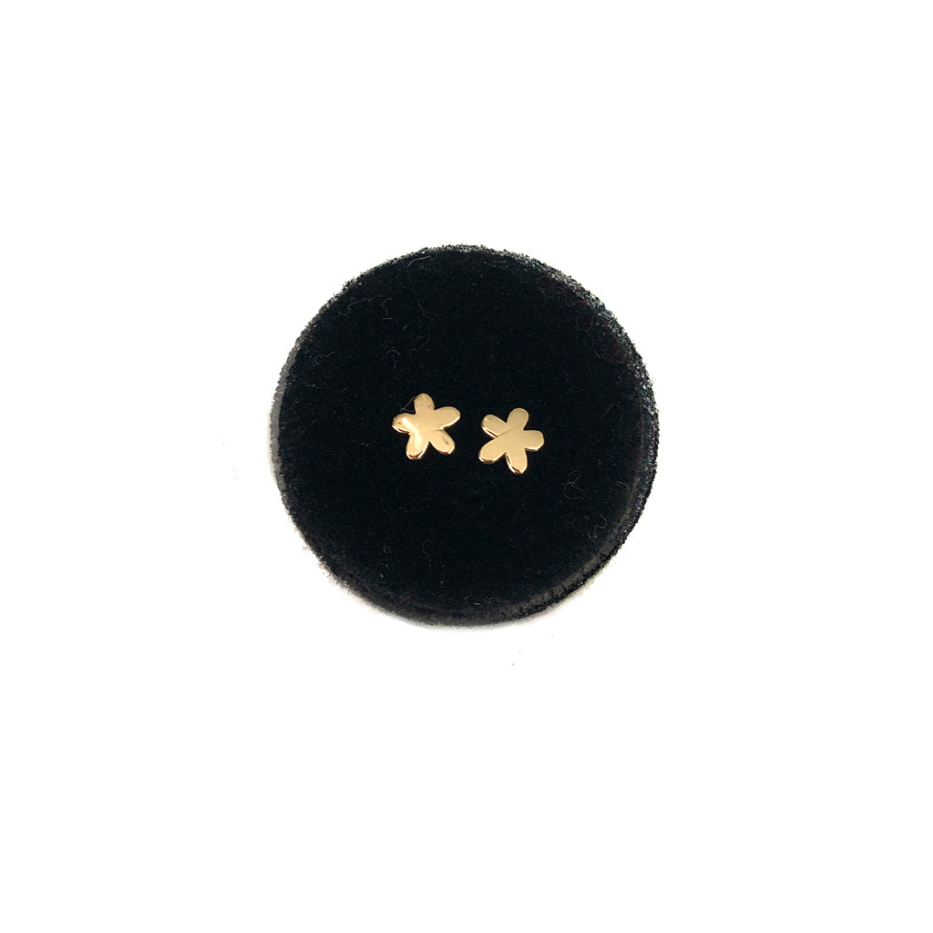 Mini Baby Flower Studs - Solid Gold