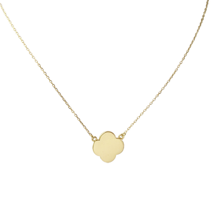 Collier Lucky Clover - Or jaune, blanc ou rose massif