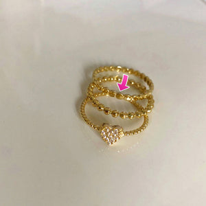 Heart & Soul Rings - Sold Together or Separately- Solid Gold