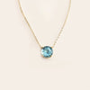 Large Lollipop Necklace with your choice of Gemstones- Solid Gold