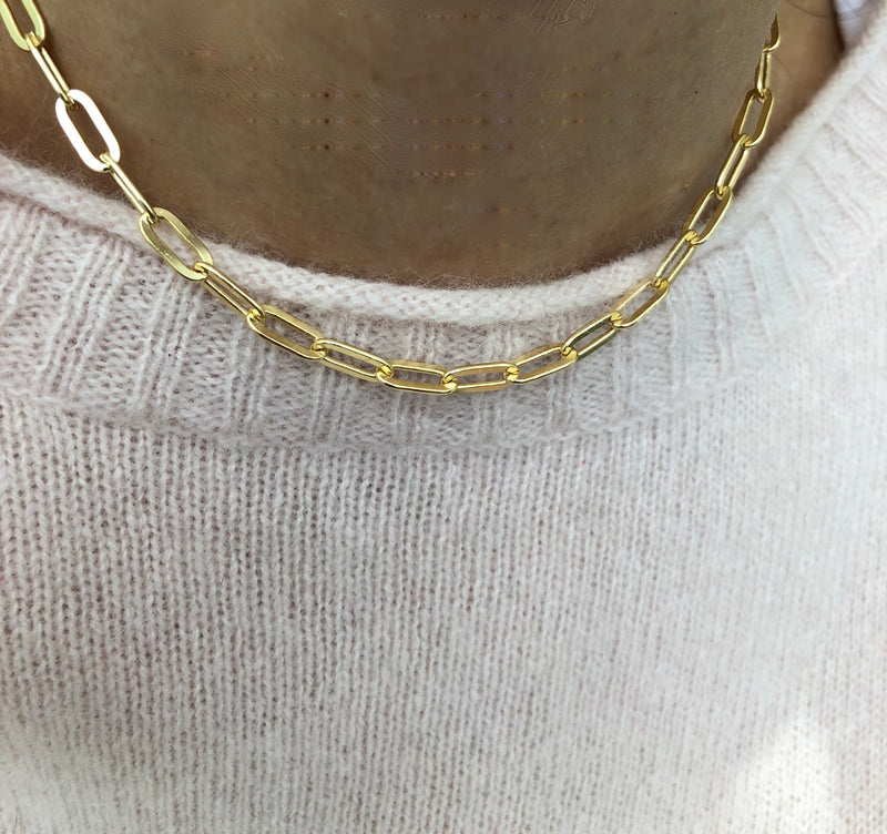 Paperclip Necklace 14K Gold Fill