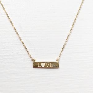 Collier Love Bar - Or Massif