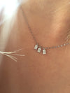 Me Myself And I Diamond Dangle Necklace - Solid Gold