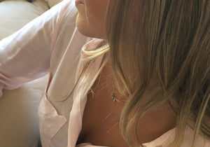 Me, Myself and I diamond dangle necklace in solid gold