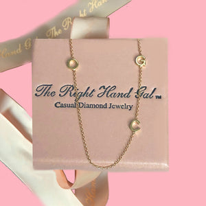 The Meghan Mini Initial Necklace - Choose 3  Initials