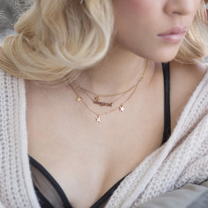 SHOP THE LOOK "Magical" necklace layered with our double chain stars necklace - Each sold separtely