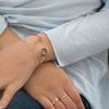 Mini bracelet initial - Or massif - Votre choix d’initiales