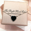 Black Enamel Heart Necklace SOLD OUT