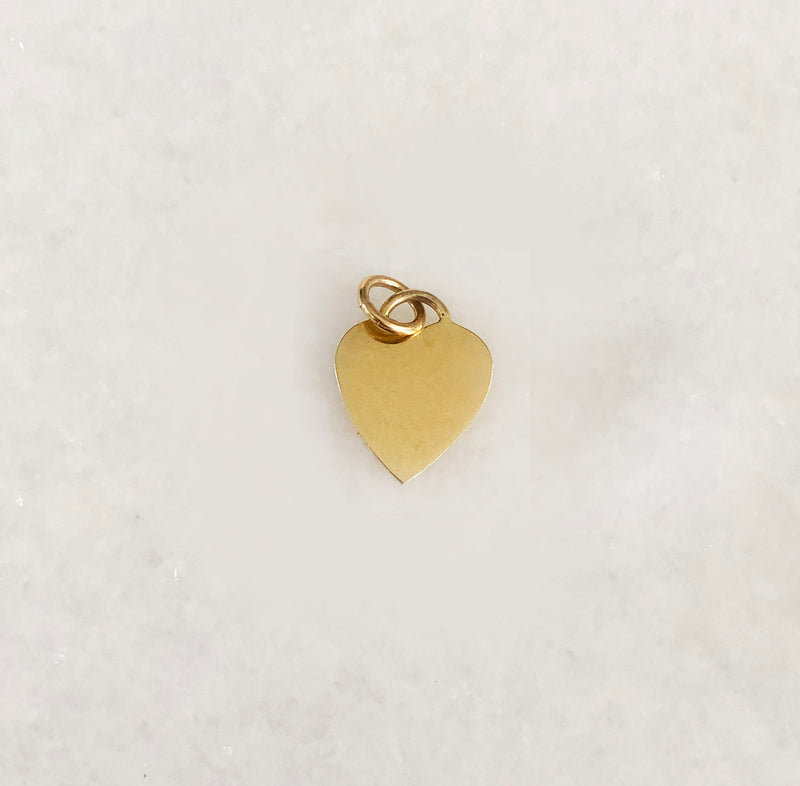 Heart Charm In Solid Gold