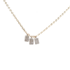 Me, Myself and I diamond dangle necklace in solid gold