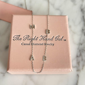 The Meghan Mini Initial Necklace - Choose 4  Initials