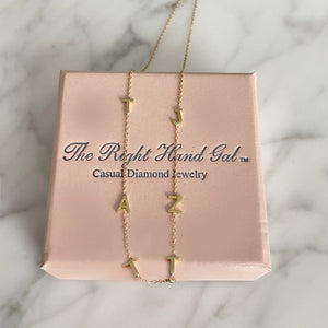 The Meghan Mini Initial Necklace - Choose 6 Initials
