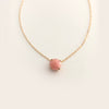 Small Lollipop Necklace with your choice of Gemstones - Solid Gold