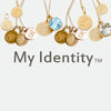 My Identity Initial Disc Necklace - Solid Gold