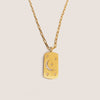Fly Me To The Moon Dog Tag on Paperclip Chain