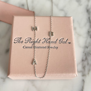 The Meghan Mini Initial Necklace - Choose 3  Initials
